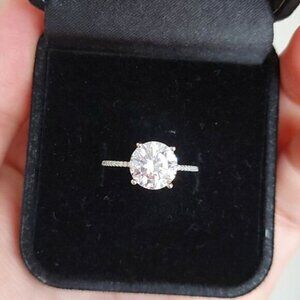 3 Carat Cubic Zircon Sterling Silver Ring